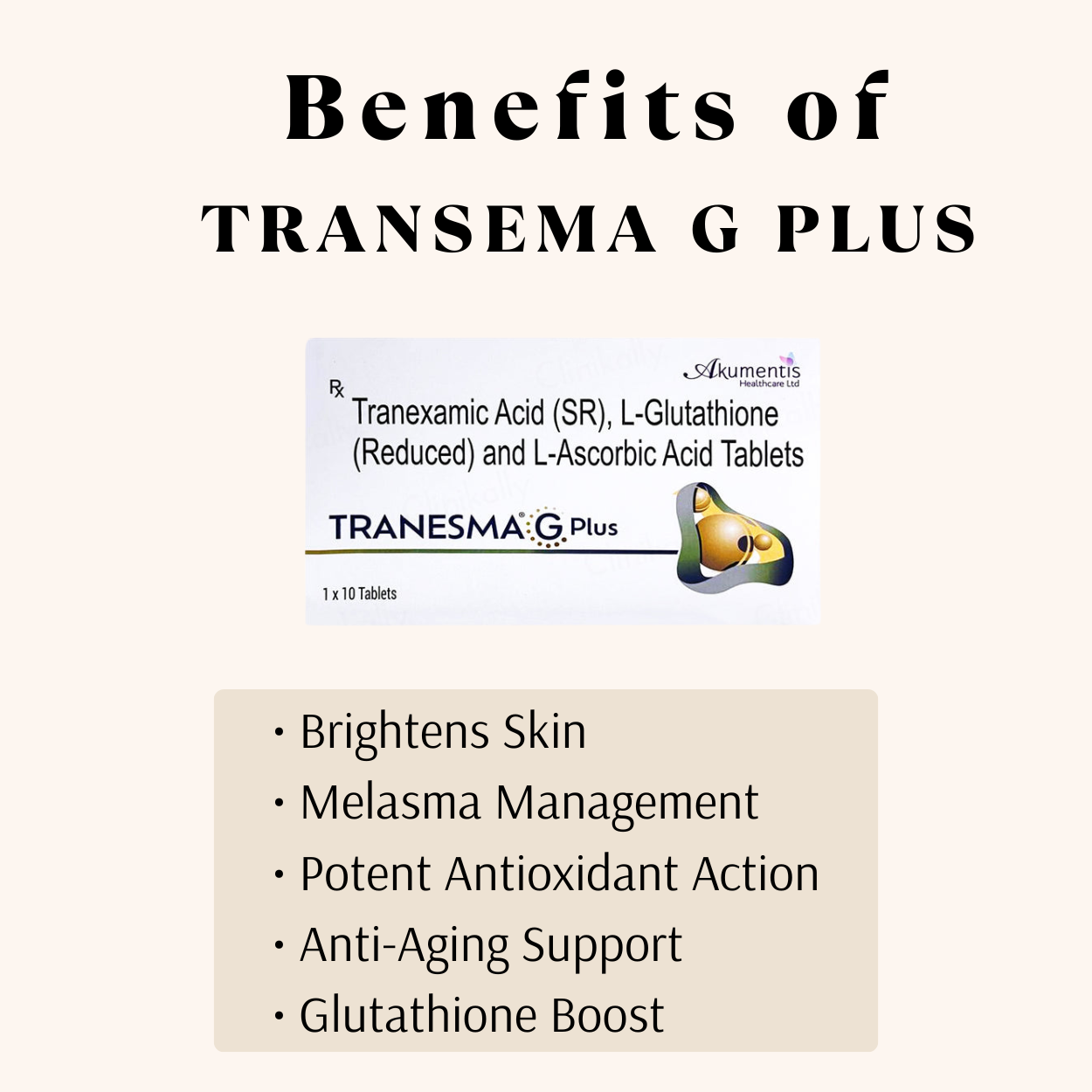 tranexamic acid and glutathione tablets uses for skin Best L-Glutathione in India Glow  TENXIMA 3D GLOW | Steris Healthcare Pvt Ltd Triolite Forte Tablet 